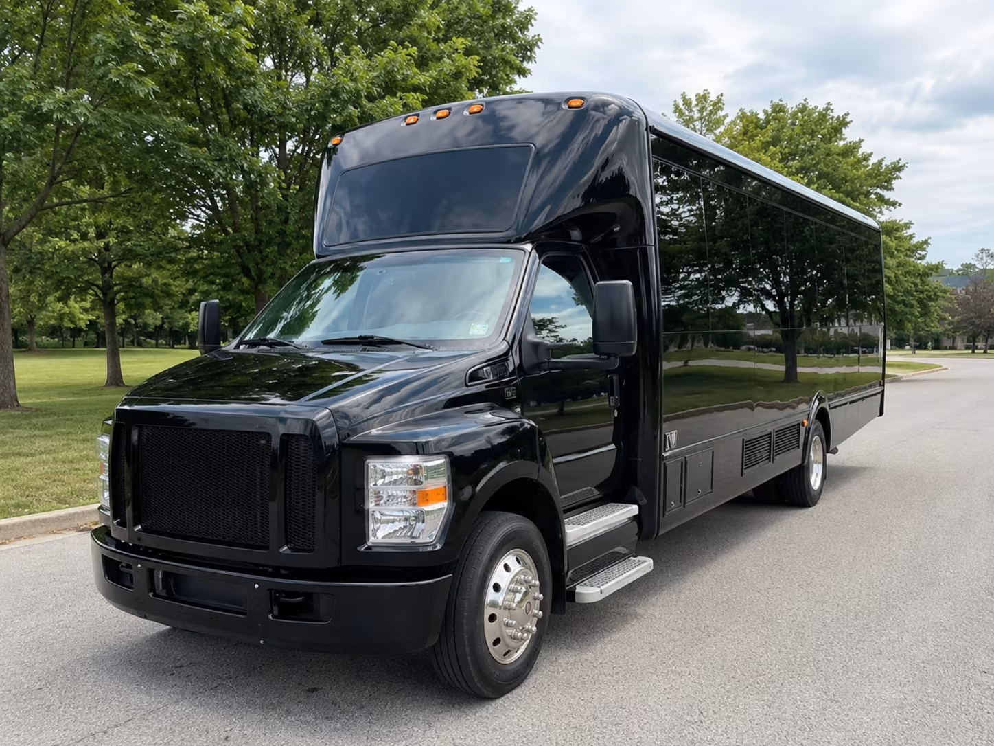 can i book a one way a round trip or a multi day package for a bus rental in conroe