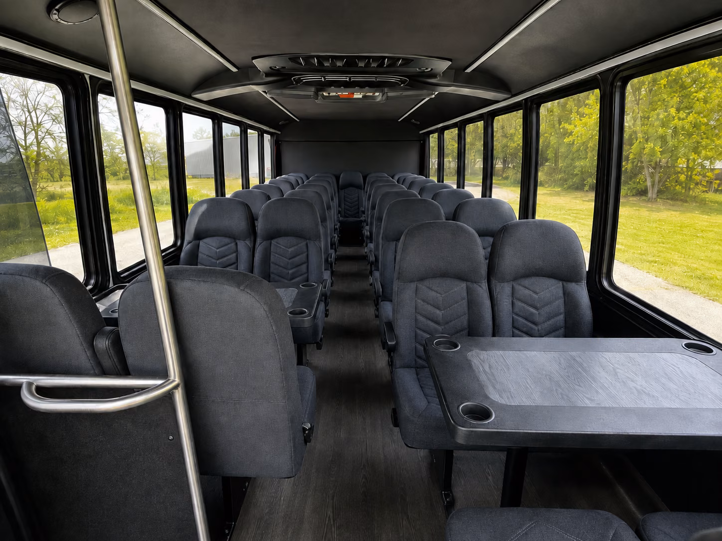 conroe 15 passenger minibus inside