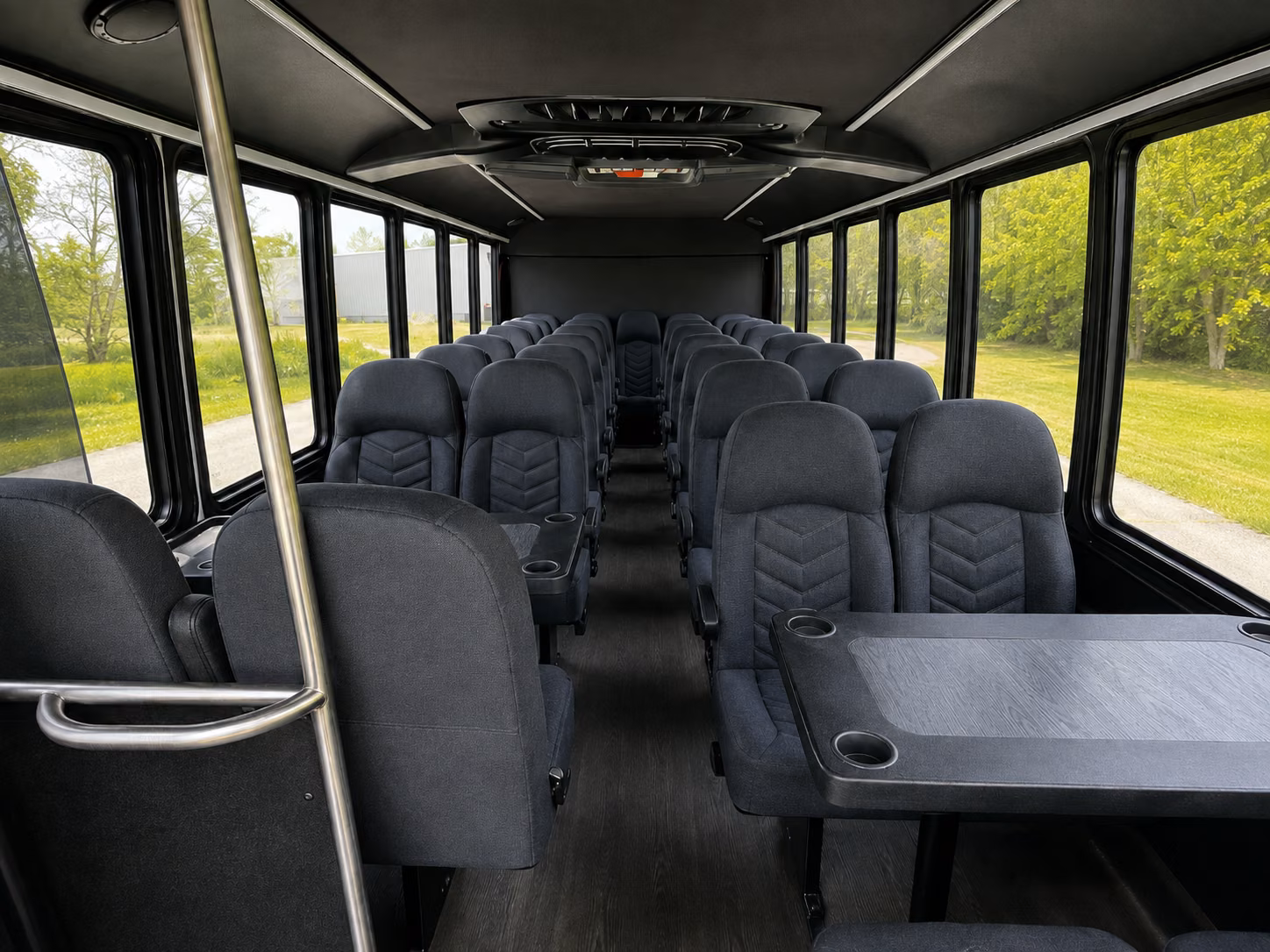 conroe 18 passenger minibus inside