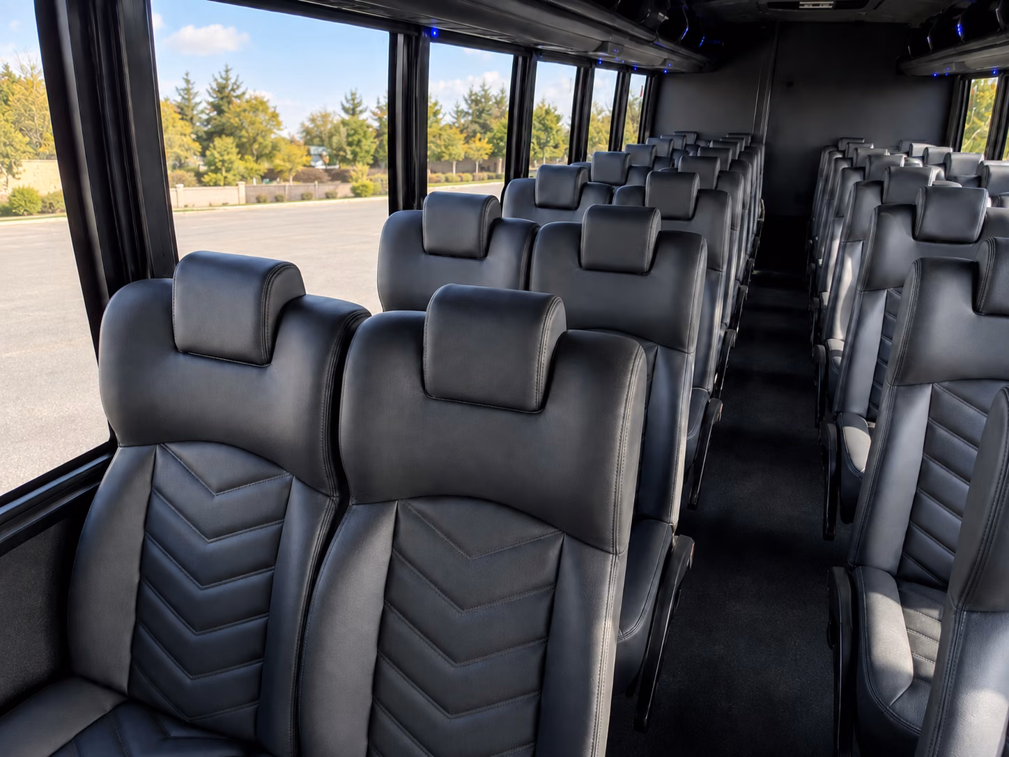conroe 20 passenger minibus inside
