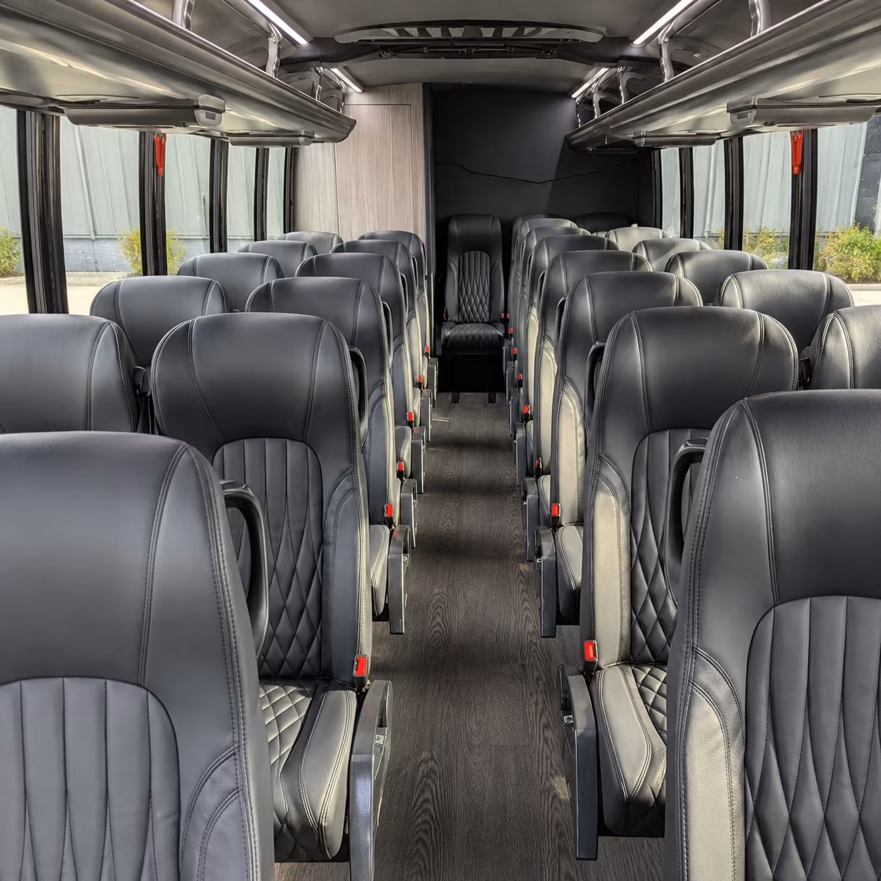 conroe 28 passenger minibus inside
