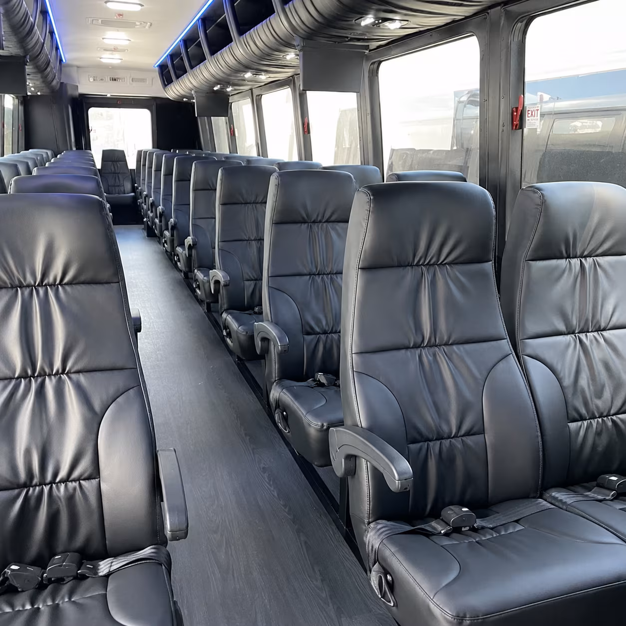conroe 30 passenger minibus inside
