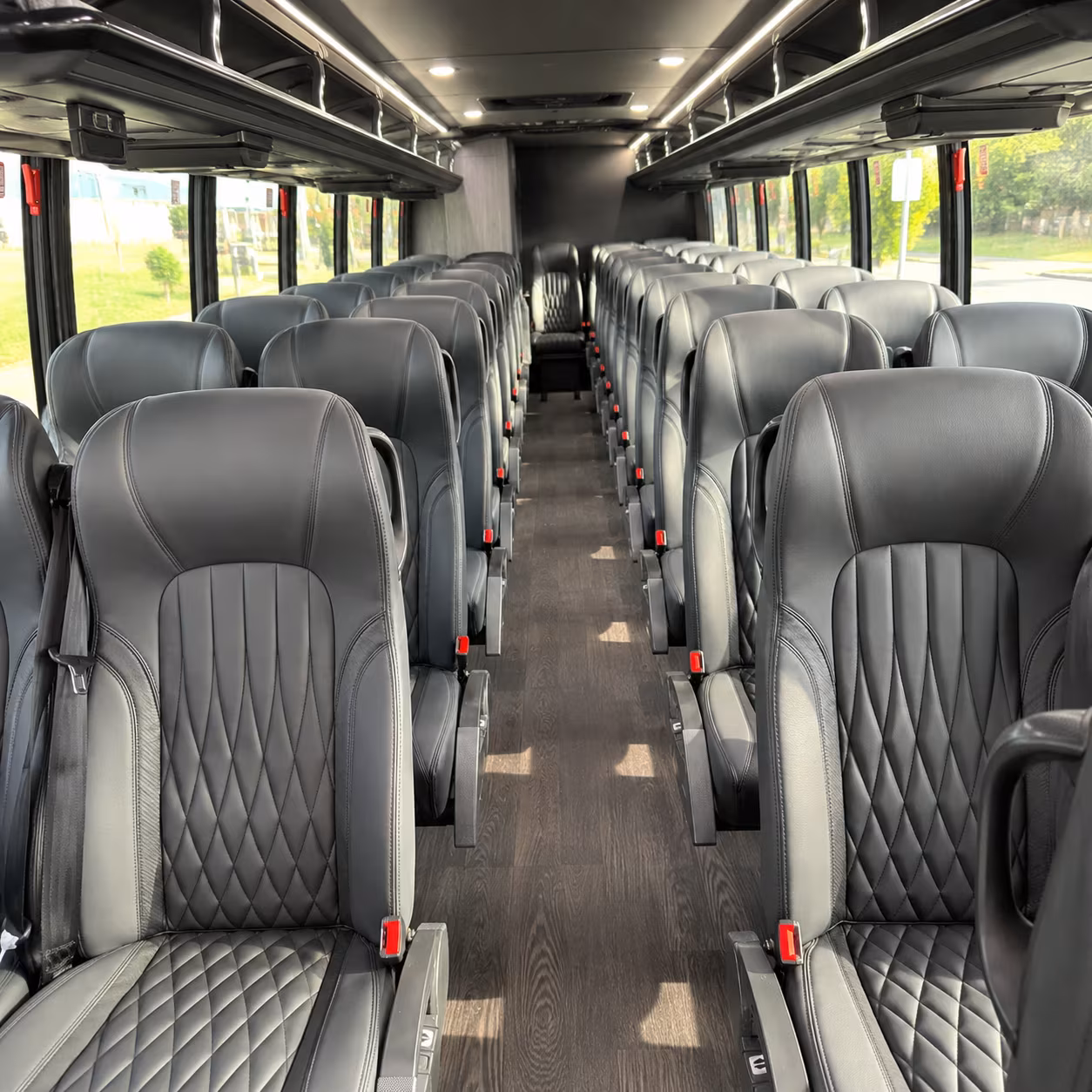 conroe 35 passenger minibus inside