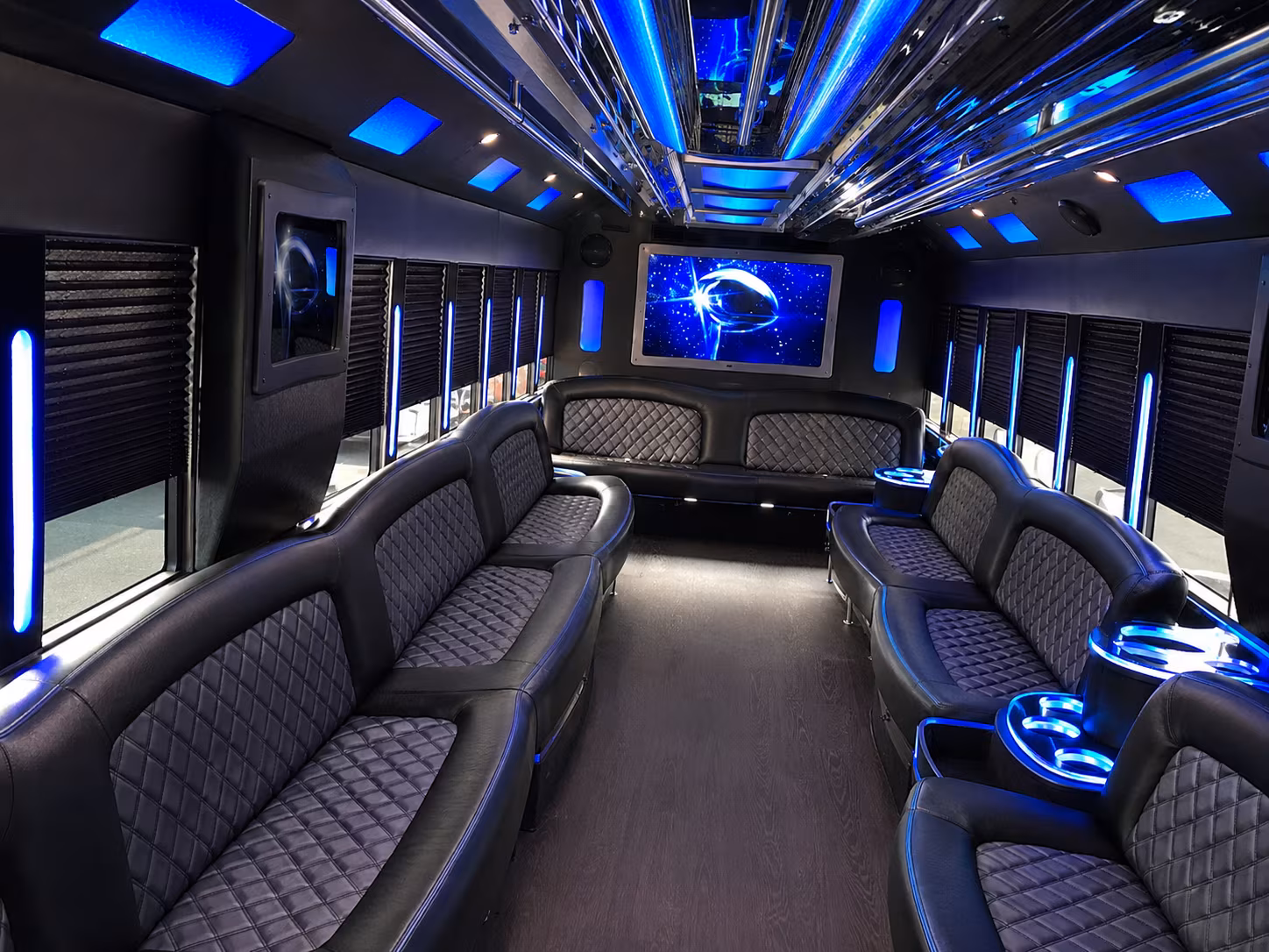 conroe anniversary party bus rental