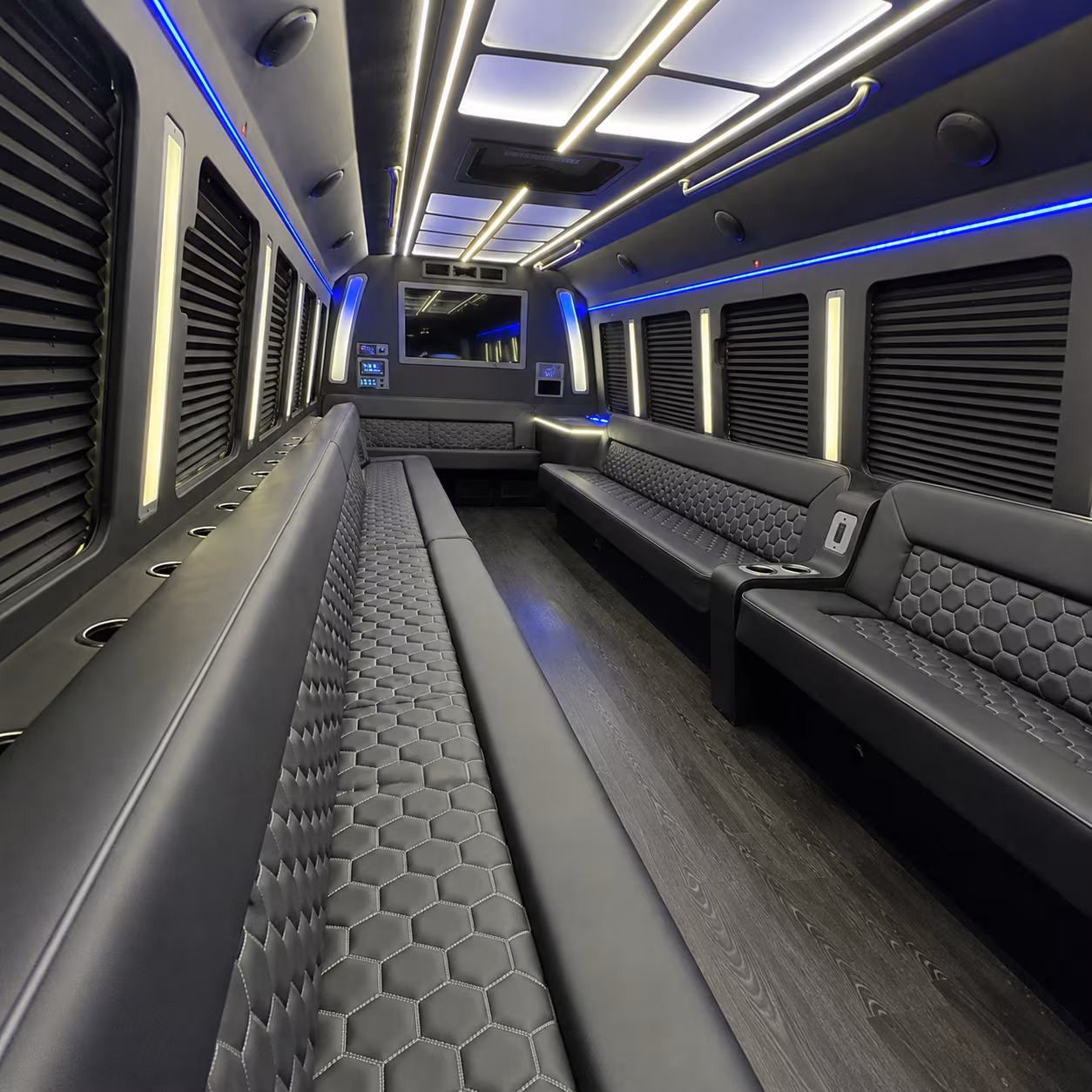 conroe party bus inside