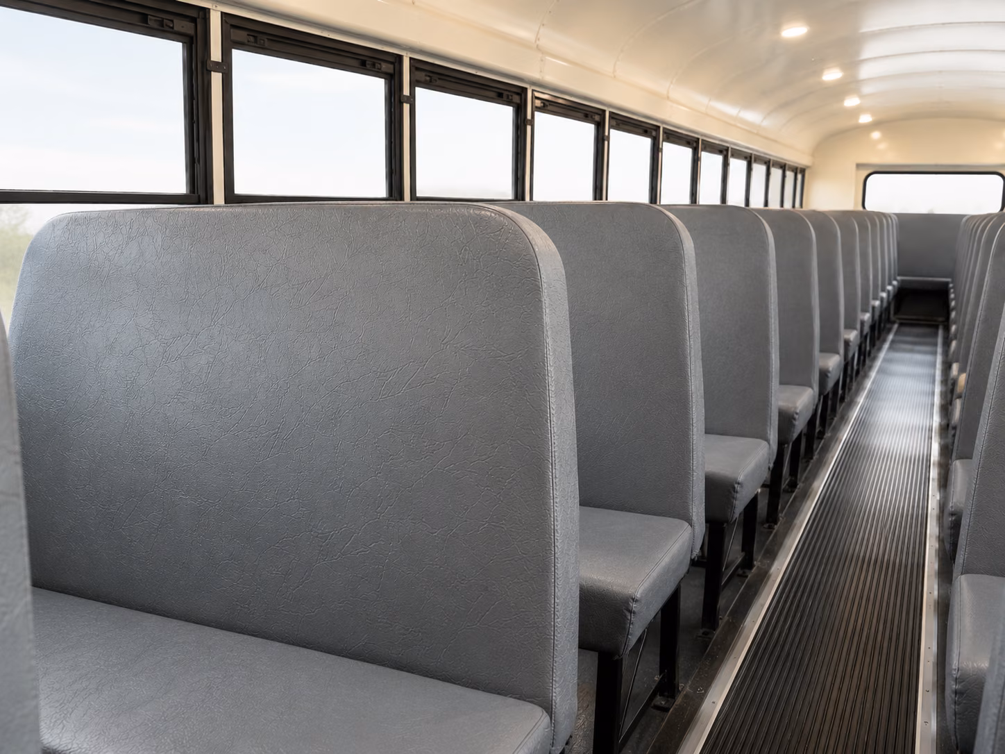 conroe school bus inside