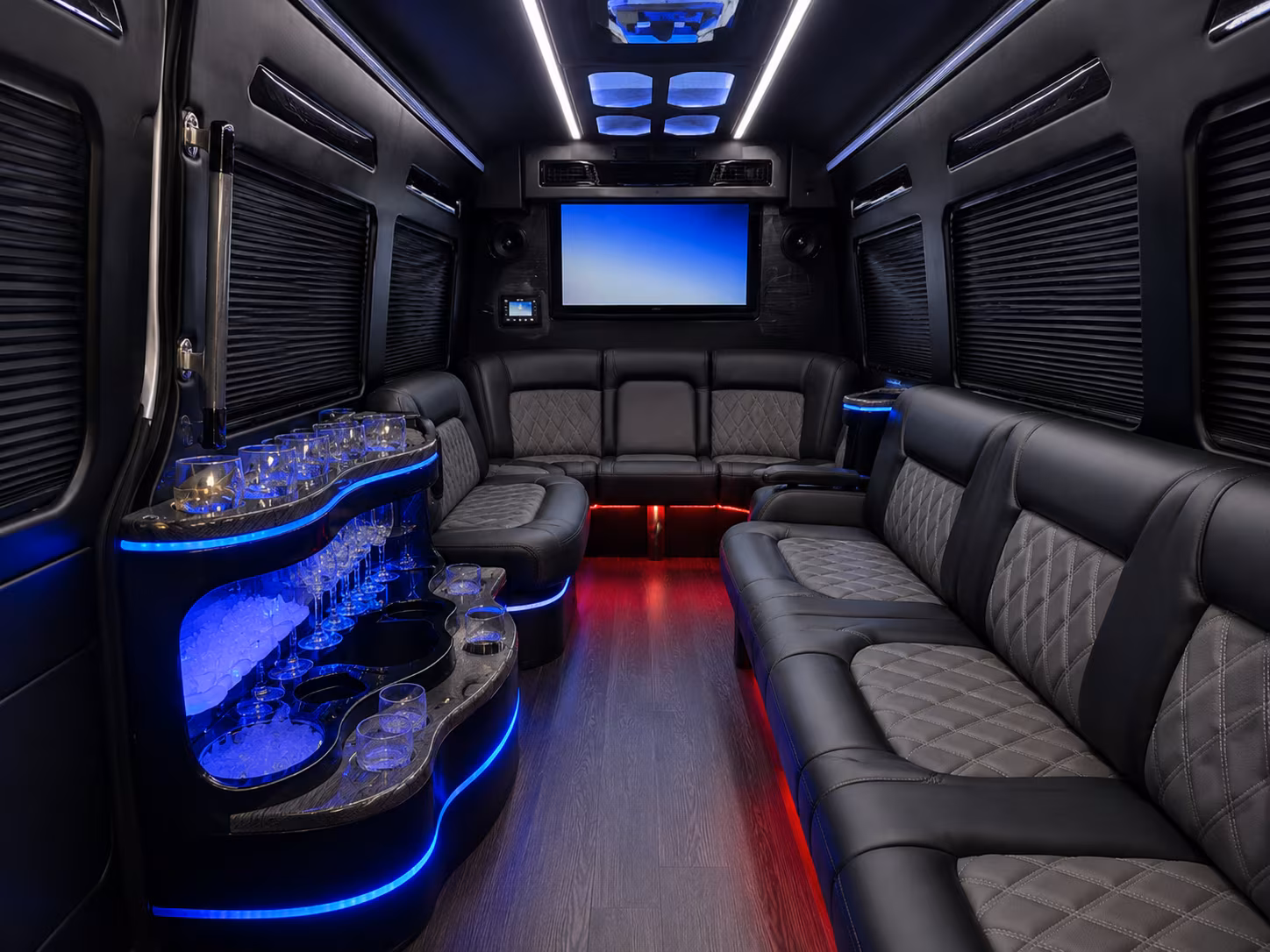 conroe sprinter limousine interior